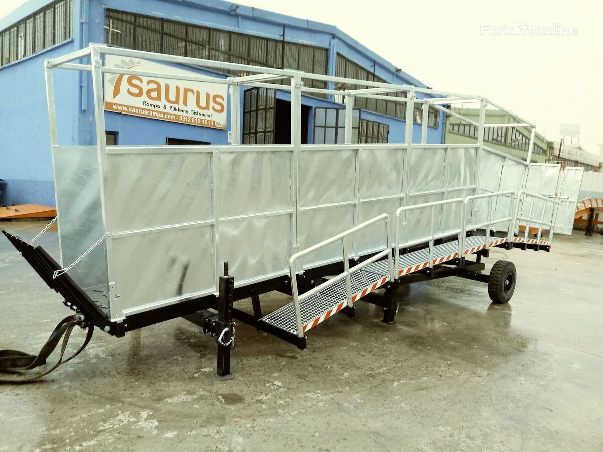 neue Saurus Cattle Loading Ramp mobile Verladerampe
